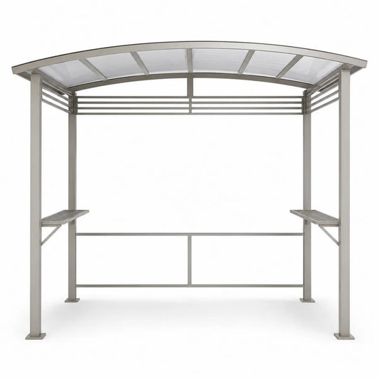 Aluminiowa wiata z dachem z poliwęglanu 300x150x240 cm